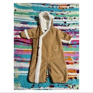 Baby Gap- Brand New Faux Sherpa and Suede Snowsuit.